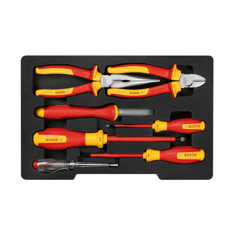 VDE Mixed Set 7pc Pliers-Screwdrivers-Knife