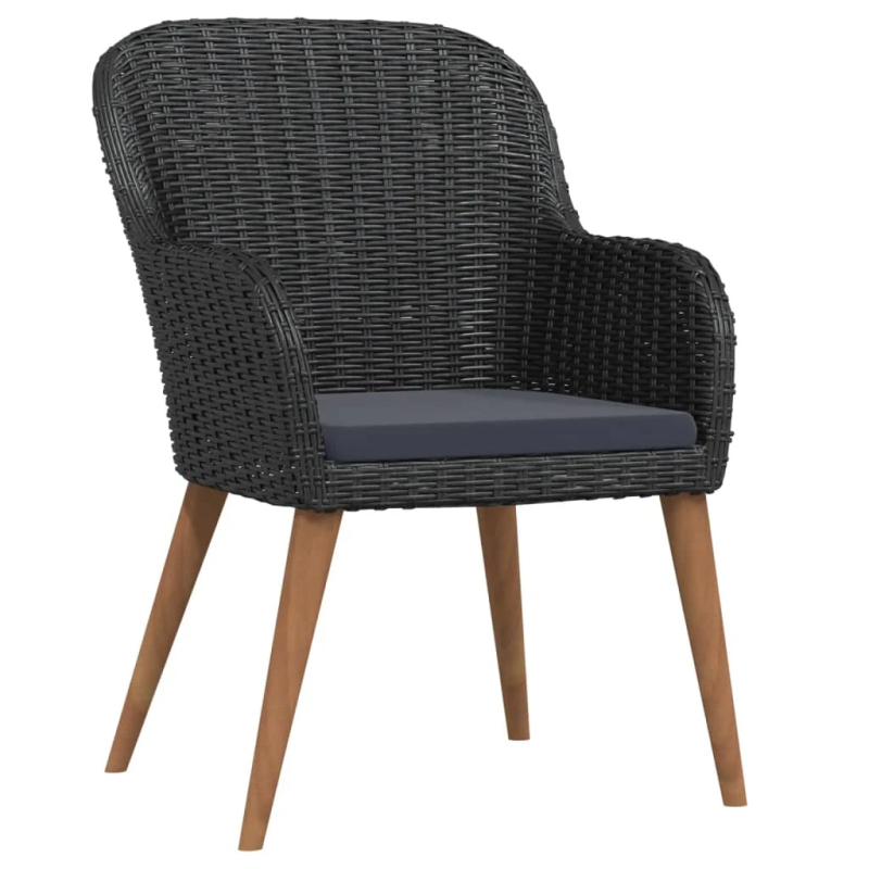 vidaXL 3-daļīgs dārza mēbeļu komplekts ar matračiem