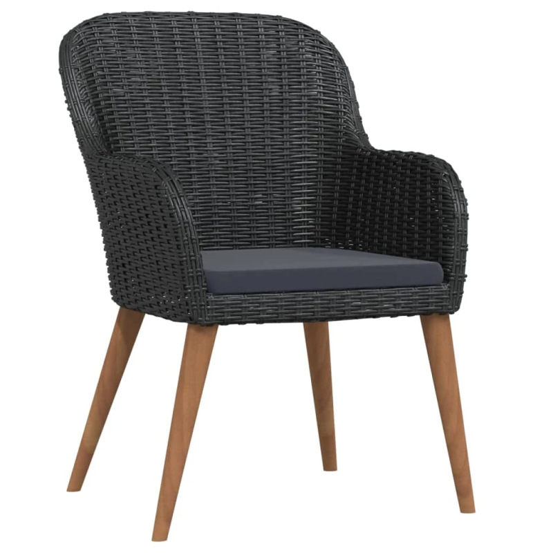 vidaXL 3-daļīgs dārza mēbeļu komplekts ar matračiem