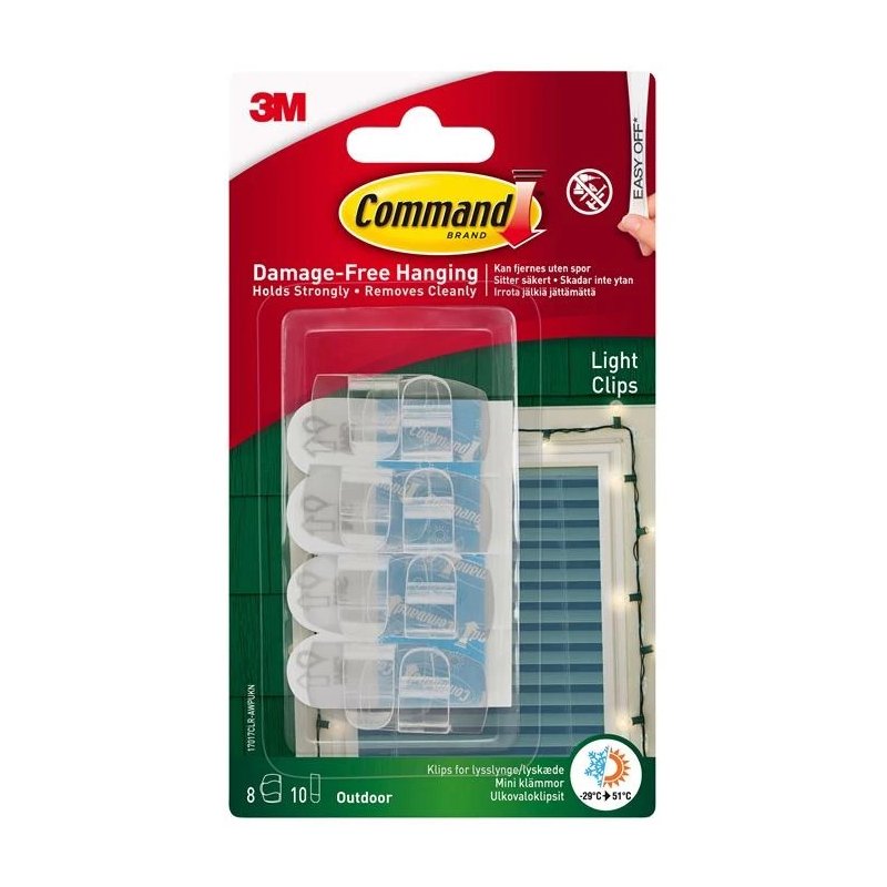 Klipši lampiņām command 17017clr-awc 8gb