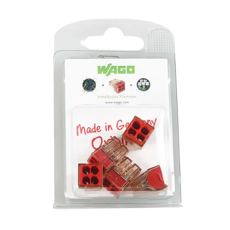 Vadu savienojums Wago 773-604-5, 4 x 1,5-4 mm², 32 A, brūna krās.