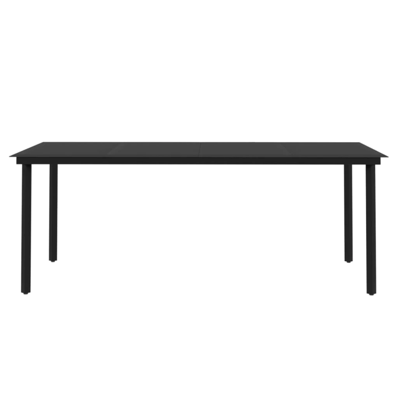 vidaXL 9-daļīgs dārza mēbeļu komplekts, PE rotangpalma un stikls