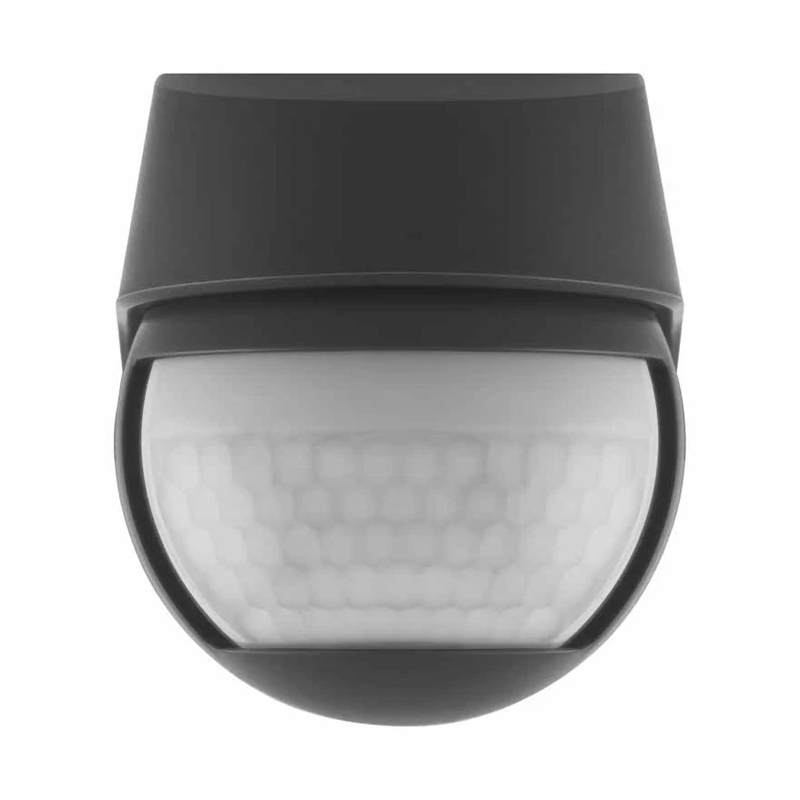 Kustības sensors sienas 110° ip44 melns