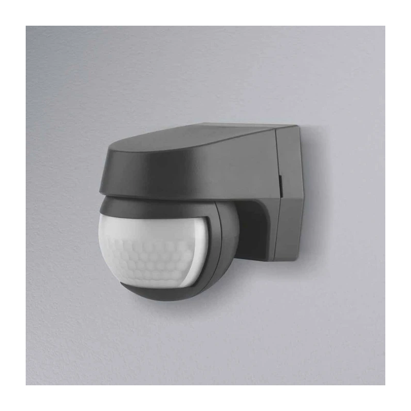 Kustības sensors sienas 110° ip44 melns