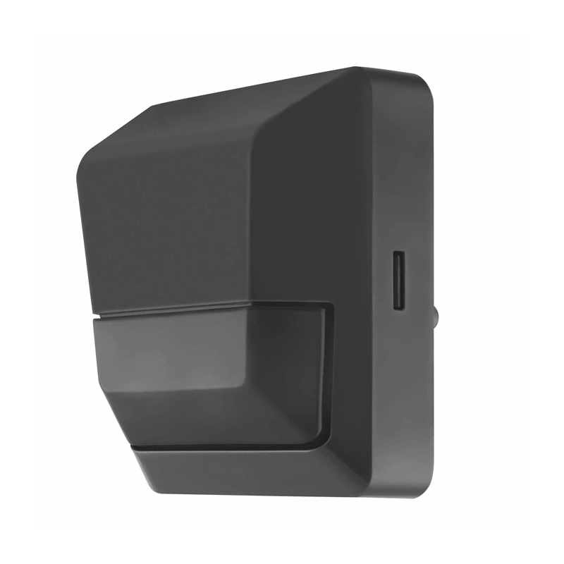 Kustības sensors sienas 180° ip55 melns
