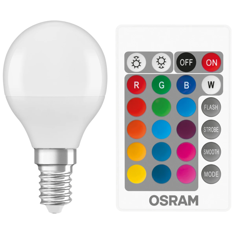 LED spuldze RGBW ST CLAS P 4.9W E14 Osram