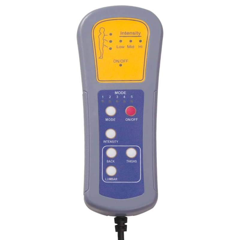 vidaXL masāžas krēsls, gaiši pelēks audums