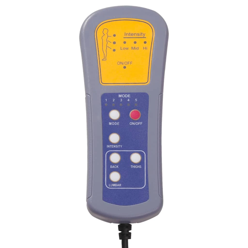 vidaXL masāžas krēsls, tumši pelēks audums