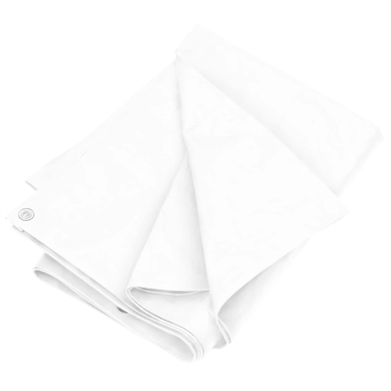 vidaXL brezenta pārklājs, tents, 180 g-m², 3x4 m, balts, HDPE