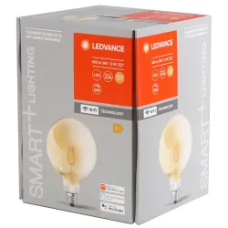 LEDVANCE SMART+ WiFi Filament Globe G125, E27, 6 W, 2400 K, ~680 lm — dimmable