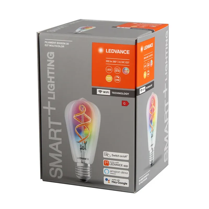 Viedā spuldze Ledvance LED, E27, 2700 °K, E27, 4.5 W, 300 lm