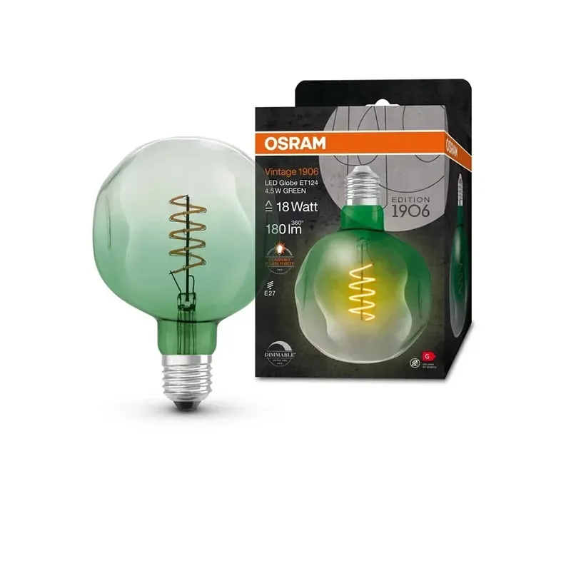 Spuldze Osram Vintage LET124D LED, E27, silti balta krās., E27, 4.5 W, 180 lm