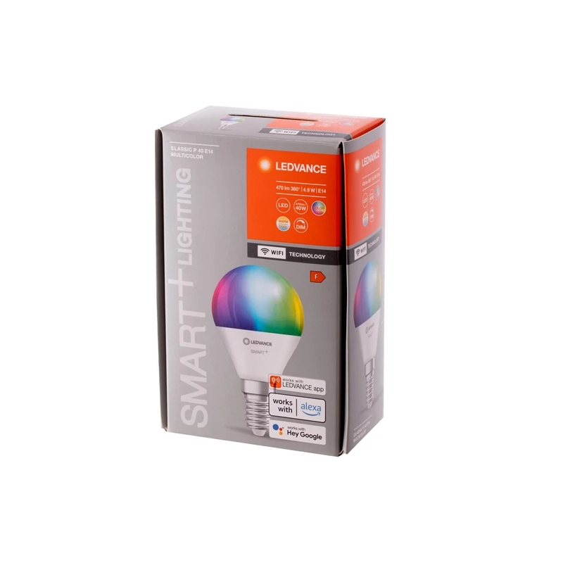 Spuldze led wifi p40 e14 4.9w 470lm rgbw
