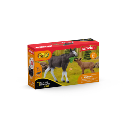 SCHLEICH WILD LIFE Alnis ar teliņu ,NatGeo,