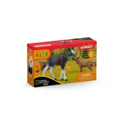 SCHLEICH WILD LIFE Briedžio patelė su briedžiuku