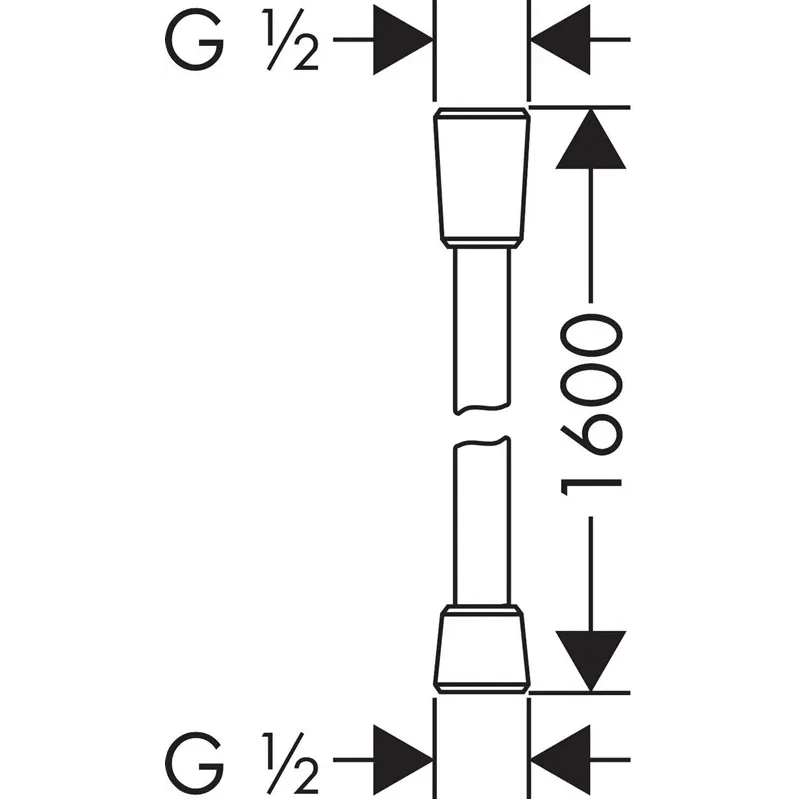 Dušas šļūtene Hansgrohe Isiflex 28276670, 160 cm