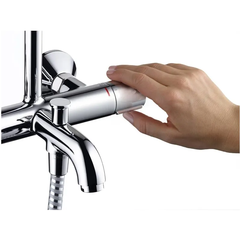 Dušo komplektas su termostatiniu maišytuvu Hansgrohe Vernis Blend 200, chromo sp.