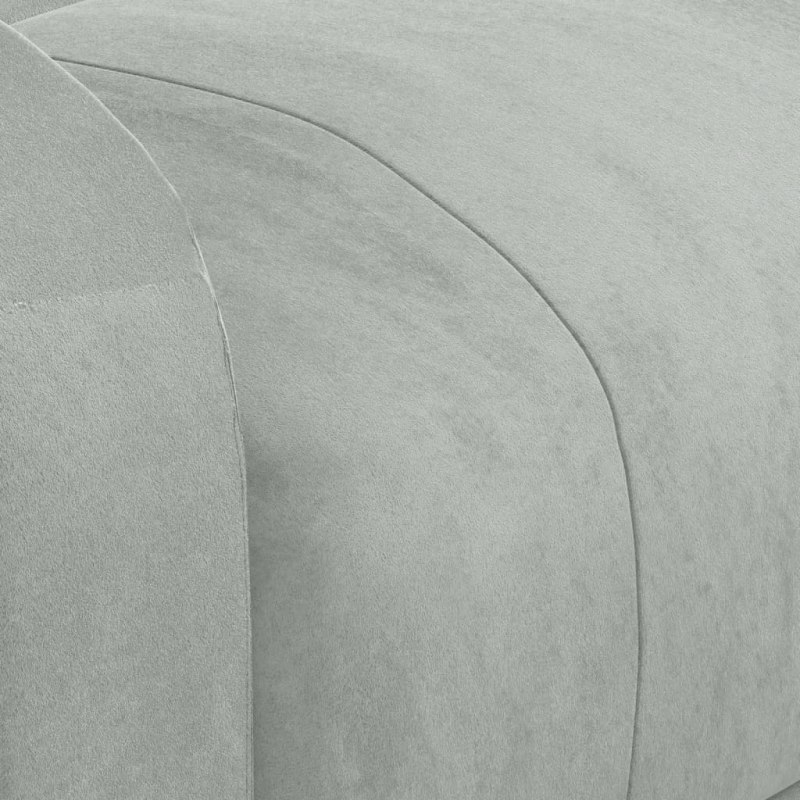 vidaXL elektrisks atpūtas krēsls, atgāžams, gaiši pelēks samts