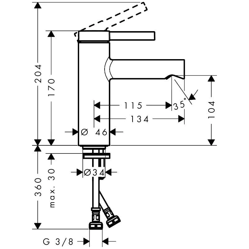 Maisītājs izlietnei zesis s 100 hg hroms