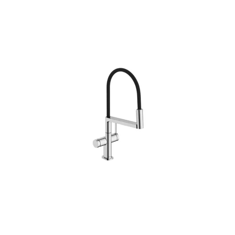 Virtuves jaucējkrāns Hansgrohe Talis Select M54, melna-hroma