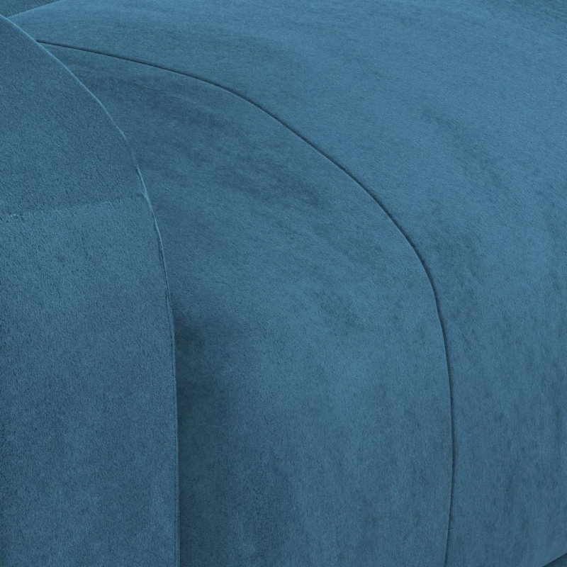 vidaXL elektrisks atpūtas krēsls, atgāžams, zils samts