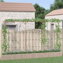 vidaXL pergola, 385x40x205 cm, bambuss