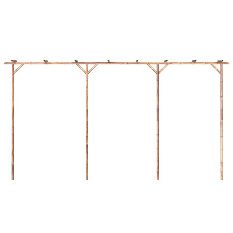 vidaXL pergola, 385x40x205 cm, bambuss