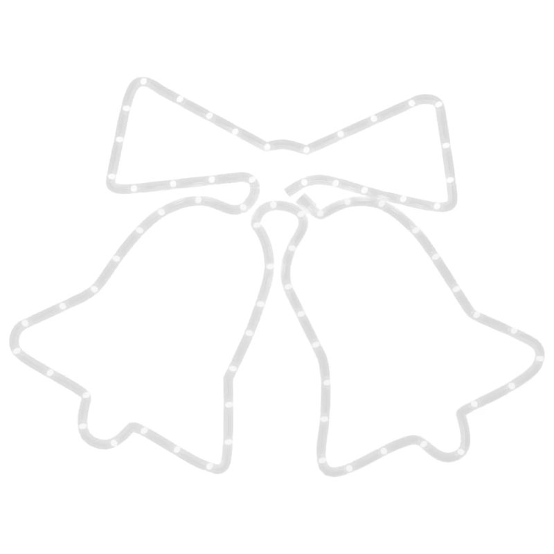 vidaXL Kalėdinė dekoracija varpeliai su 72 LED, 50x56cm