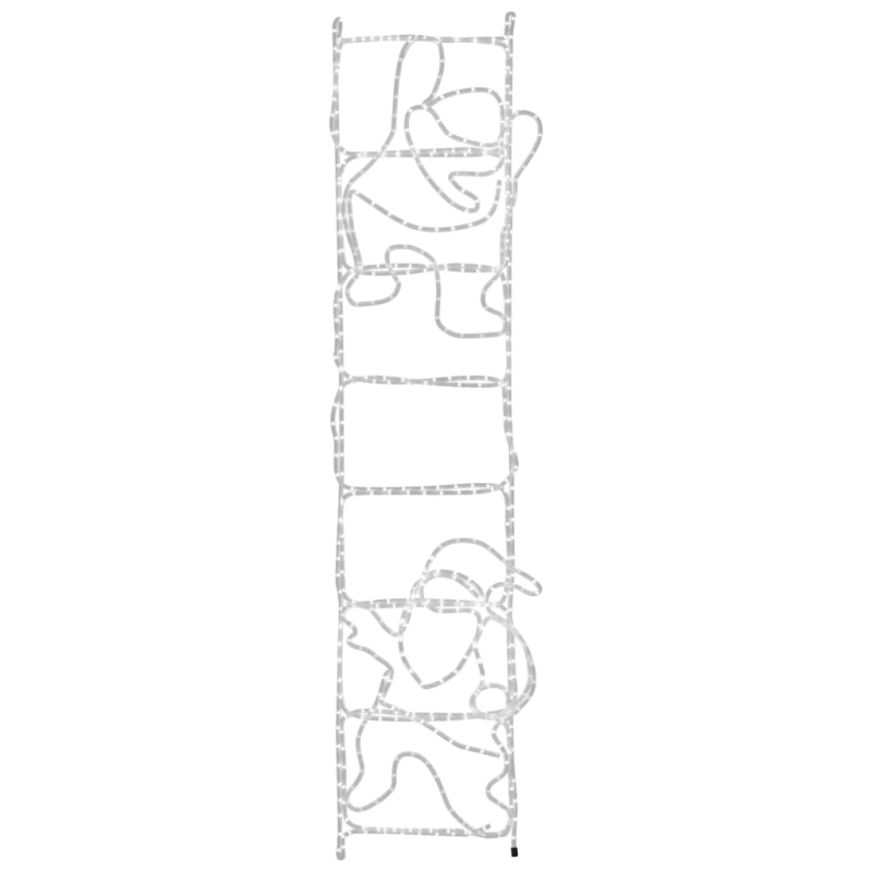 vidaXL Ziemassvētku vecīšu dekorācija, salokāma, 552 LED, 50x200 cm