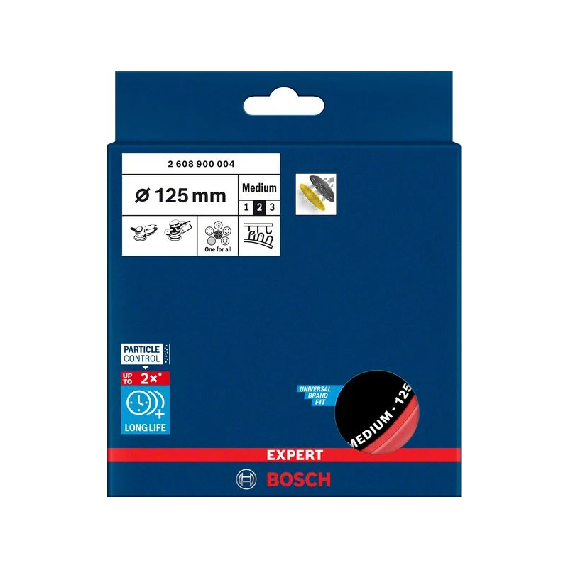 Slīpēšanas pamatne 125mm,Medium GET 55-125