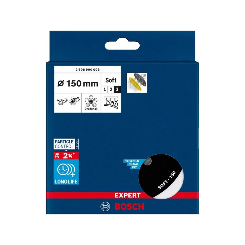 Slīpēšanas pamatne 150mm,Soft GET 75-150