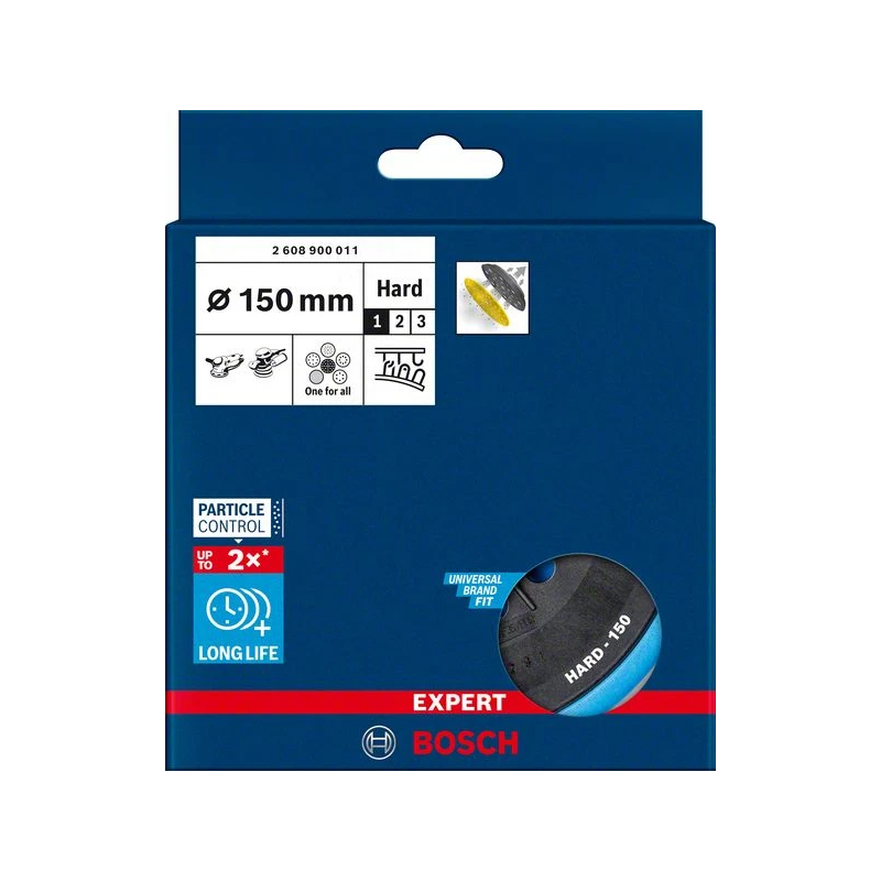 Slīpēšanas pamatne 150mm,Hard, Multi-hole