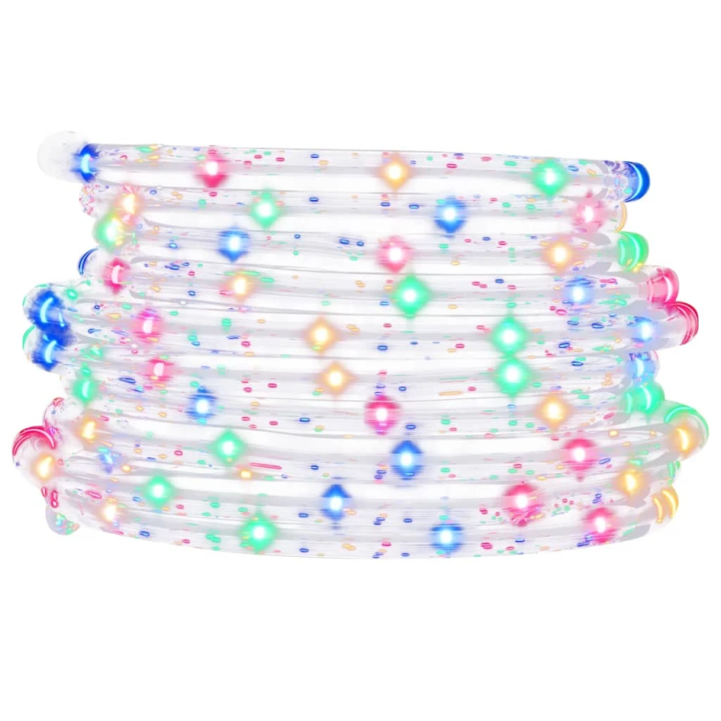 vidaXL lampiņu virtene ar 240 LED, daudzkrāsaina, 10 m, PVC