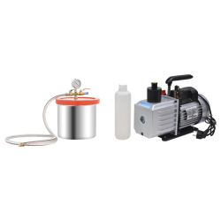 vidaXL Vakuuminė kamera su 2 pakopų siurbliu, 7,4l