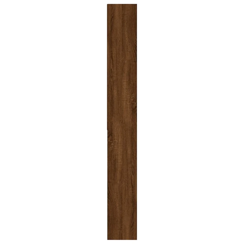 vidaXL veļasmašīnas plaukts, ozolkoka krāsa, 64x24x190 cm