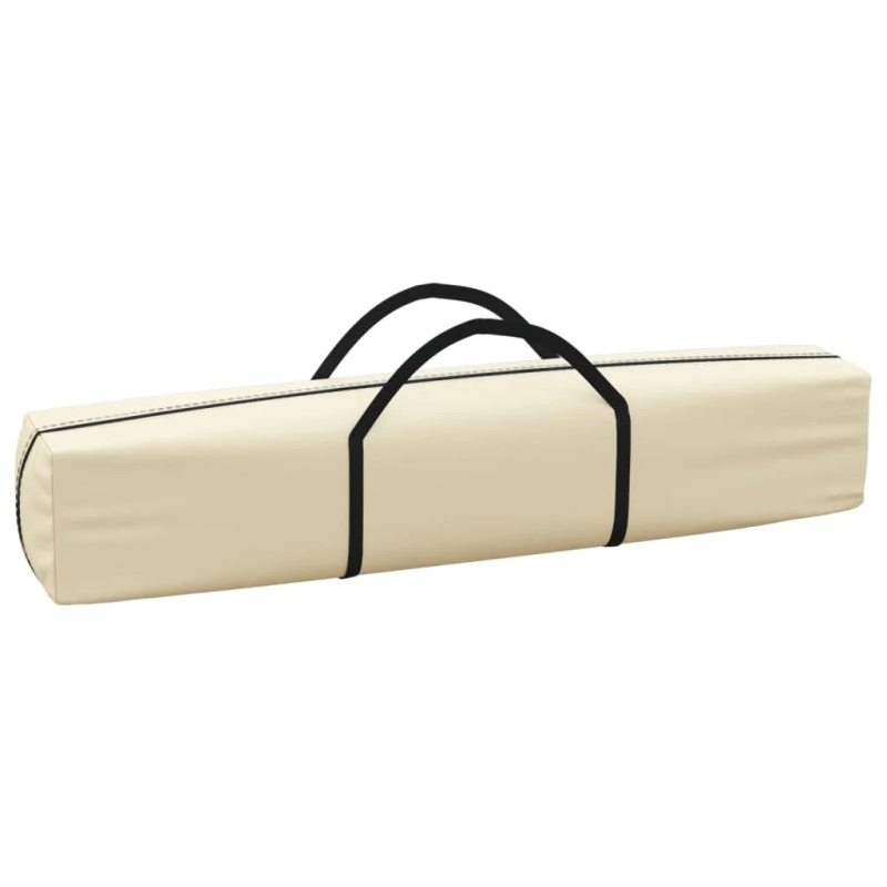 vidaXL saliekama nojume ar sienām, krēmkrāsas, 2x2 m