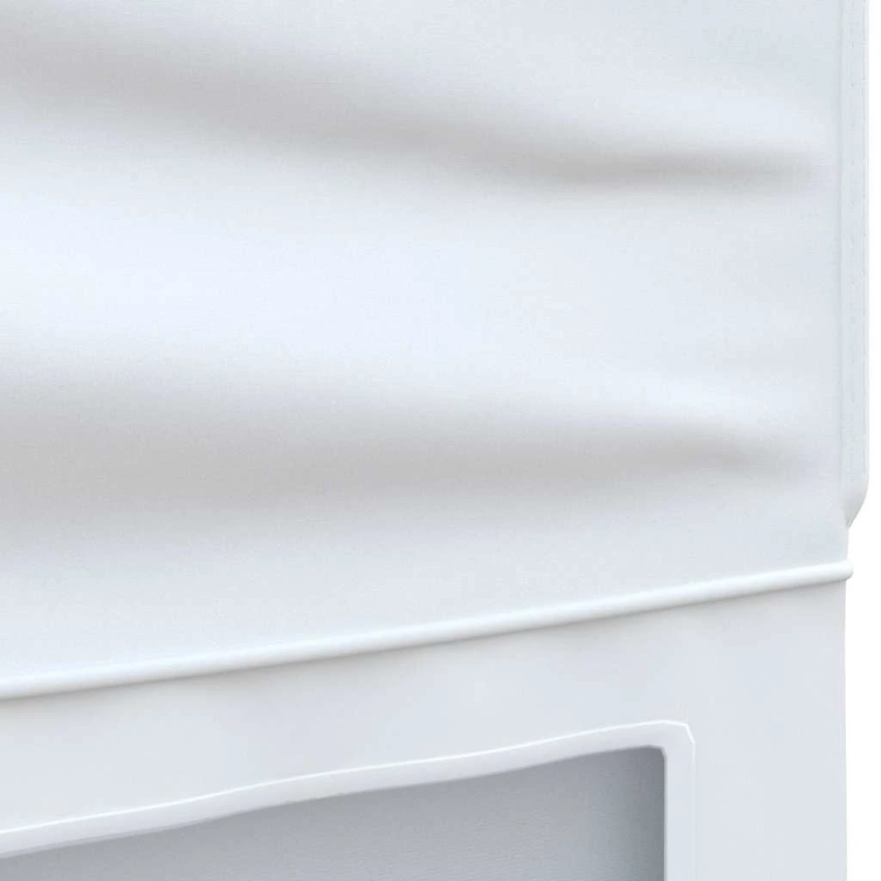 vidaXL saliekama nojume ar sienām, balta, 3x6 m