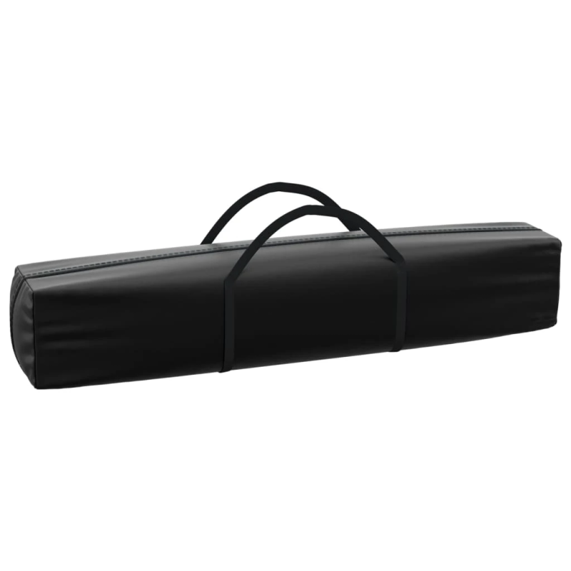 vidaXL saliekama nojume ar sienām, melna, 3x6 m