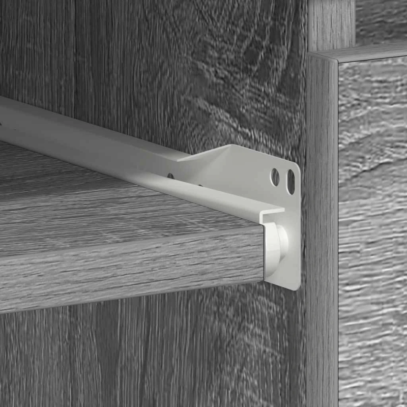 vidaXL rakstāmgalds, pelēka ozolkoka, 90x45x76 cm, inženierijas koks