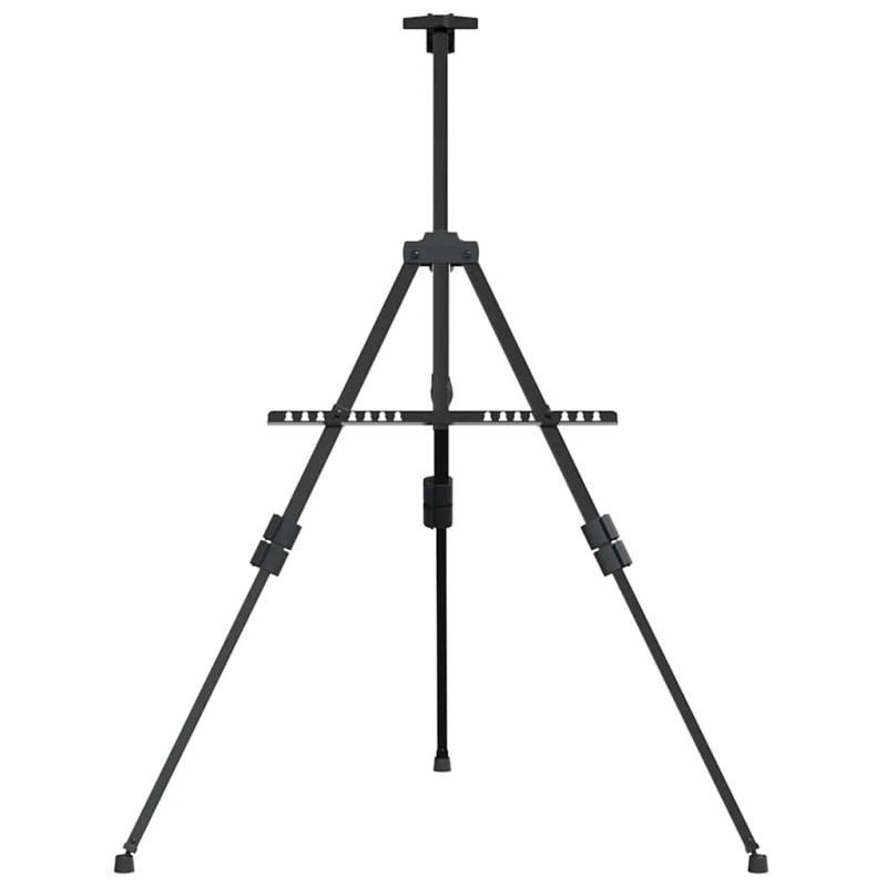 vidaXL, regulējams molberts, melns metāls