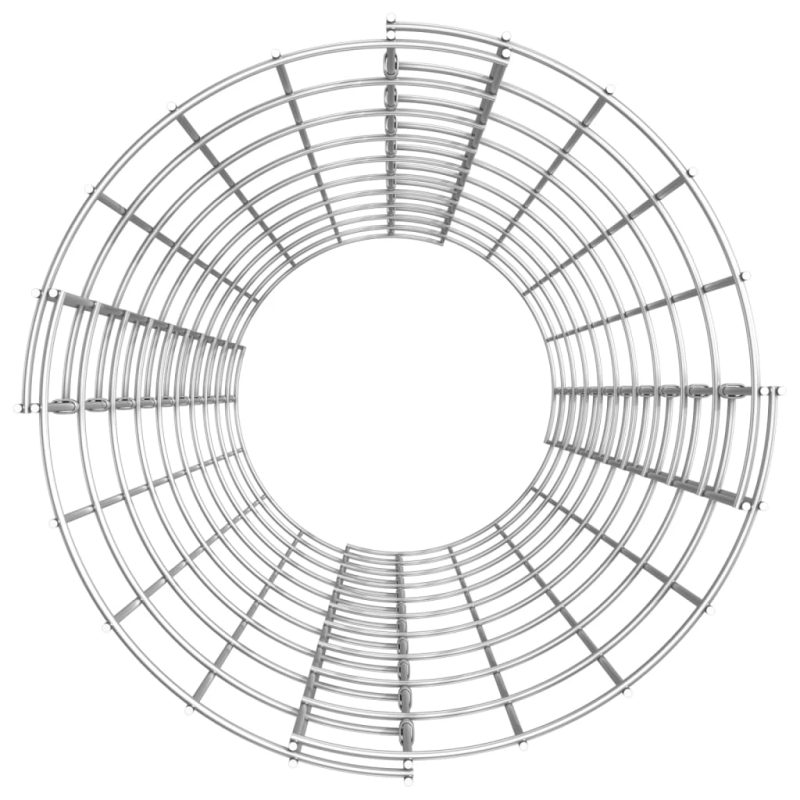 vidaXL gabioni, puķu kastes, 3 gab., apaļi, cinkots tērauds, DIA30x100cm