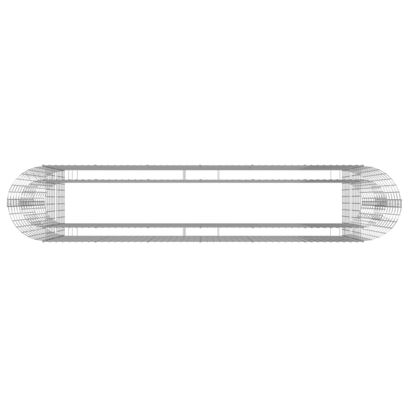 vidaXL gabions, augstā puķu kaste, cinkota dzelzs, 260x50x100 cm