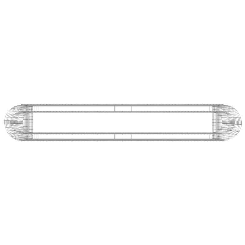 vidaXL gabions, augstā puķu kaste, cinkota dzelzs, 330x50x100 cm