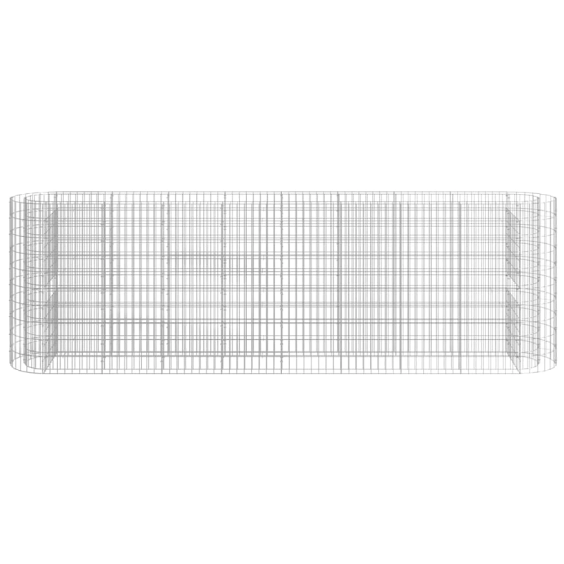 vidaXL gabions, augstā puķu kaste, cinkota dzelzs, 330x50x100 cm