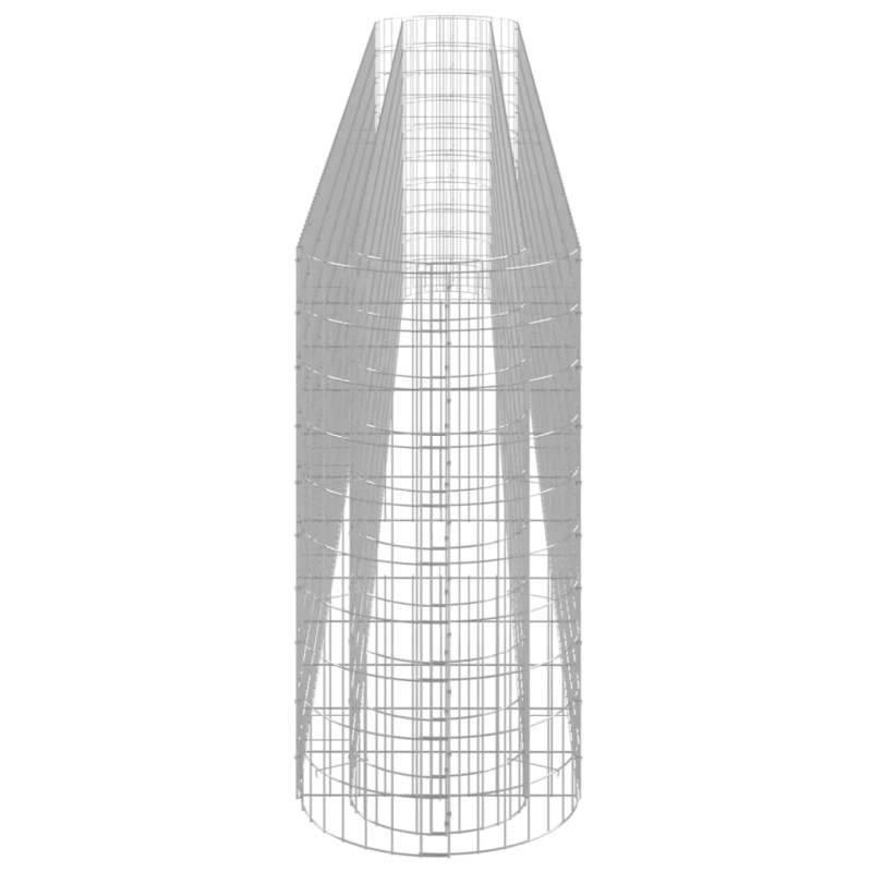 vidaXL gabions, augstā puķu kaste, cinkota dzelzs, 470x50x100 cm