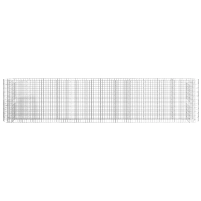 vidaXL gabions, augstā puķu kaste, cinkota dzelzs, 470x50x100 cm