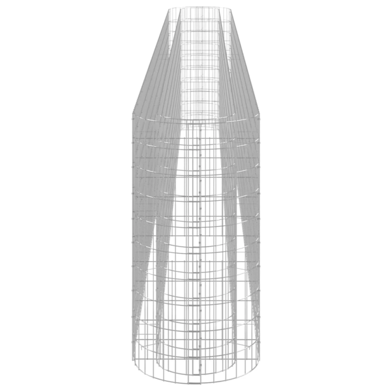 vidaXL gabions, augstā puķu kaste, cinkota dzelzs, 540x50x100 cm