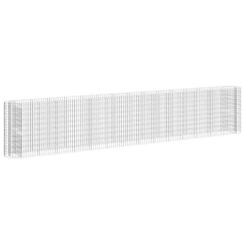 vidaXL gabions, augstā puķu kaste, cinkota dzelzs, 540x50x100 cm