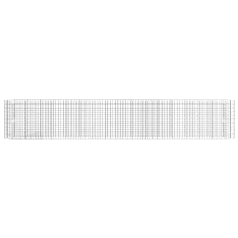 vidaXL gabions, augstā puķu kaste, cinkota dzelzs, 610x50x100 cm