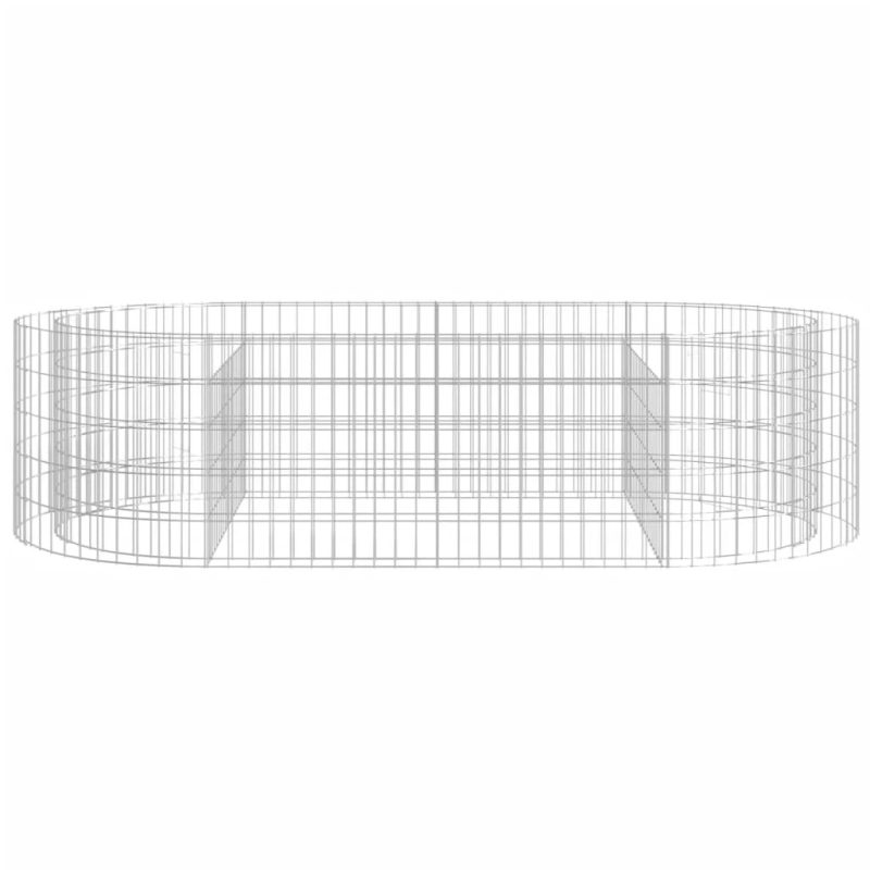 vidaXL gabions, augstā puķu kaste, cinkota dzelzs, 200x100x50 cm